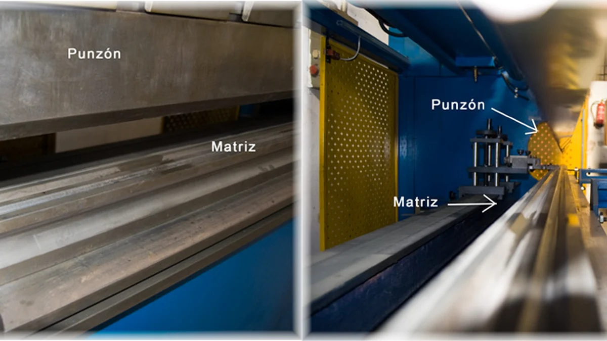 Punch and die setup for bending sheet metal