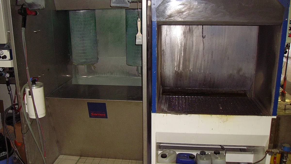 Paint booths used for spray application