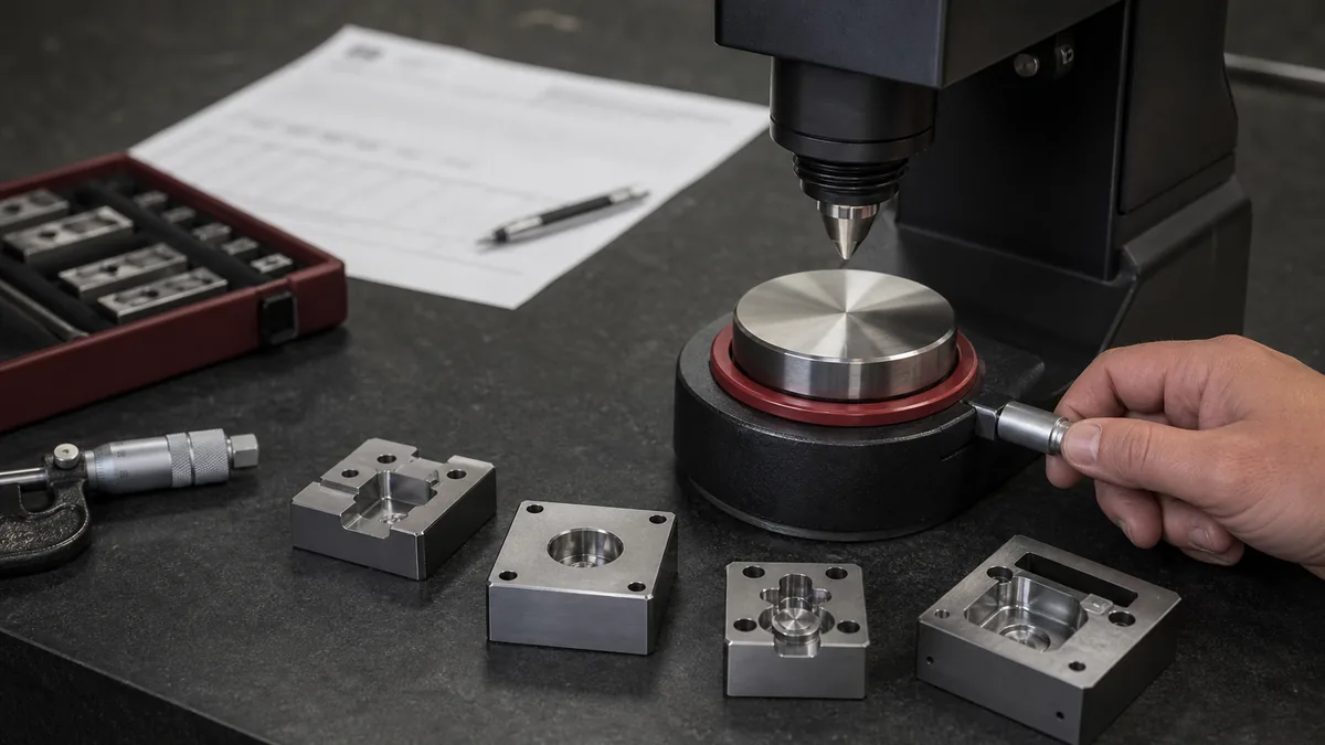 Hardness inspection of machined tool steel inserts